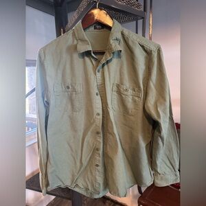 Coofandy viscose and linen long sleeve button up